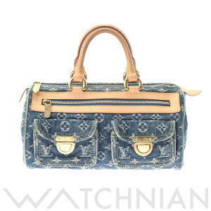 Louis Vuitton Monogram Denim Neo Speedy Blue Handbag